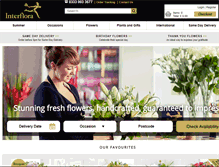 Tablet Screenshot of interflora.co.uk