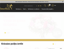 Tablet Screenshot of interflora.lv